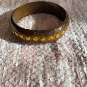 chunky wooden bracelet